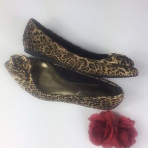 Anne Klein - Leopard Pointed Flats - Size 6